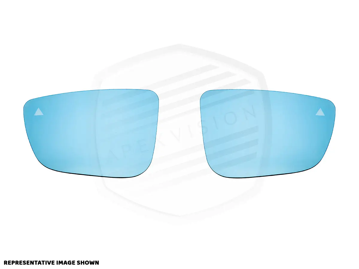 Apexvision Blue Tinted Side View Mirror Glass Set - E90/ E92/ E93 3-Series Pre-Lci 1