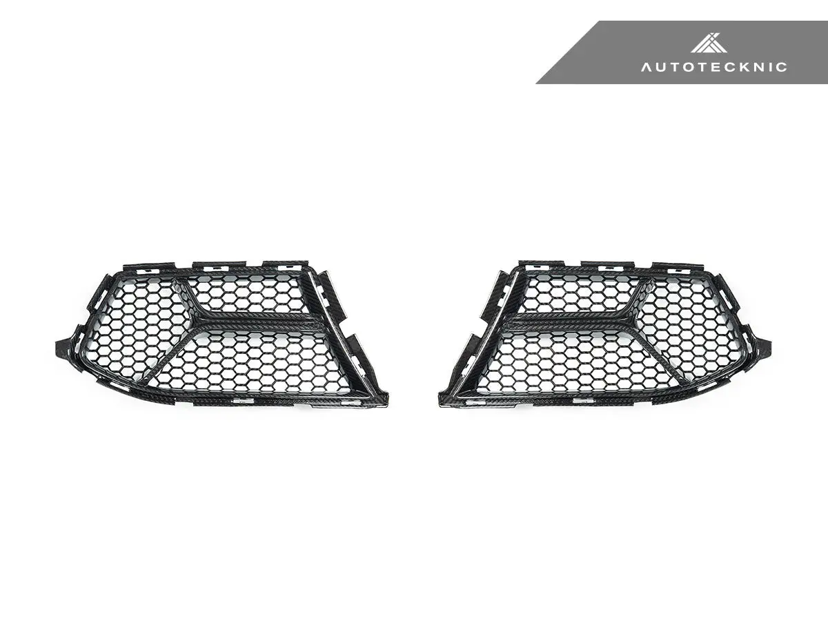 Autotecknic Dry Carbon Corsa Front Bumper Lower Vent Set - G80 M3 | G82/ G83 M4 1