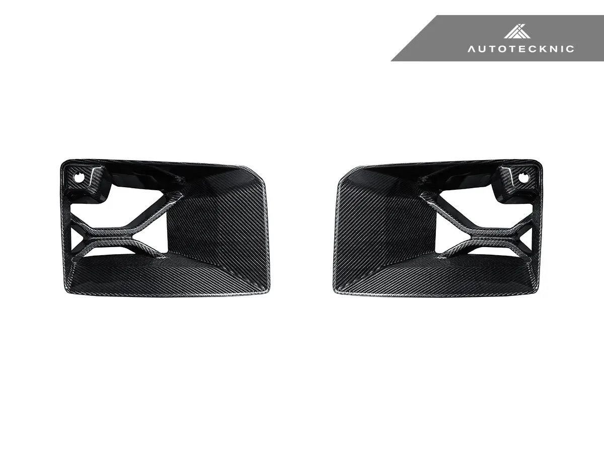 Autotecknic Dry Carbon Podium Front Bumper Lower Vent Set - G87 M2 1