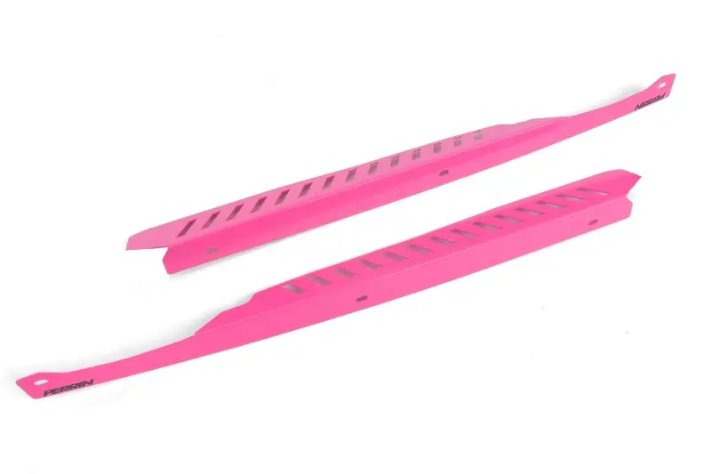 Perrin 08-14 Subaru Wrx/Sti / 08-11 Impreza Fender Shroud Set - Hyper Pink 1