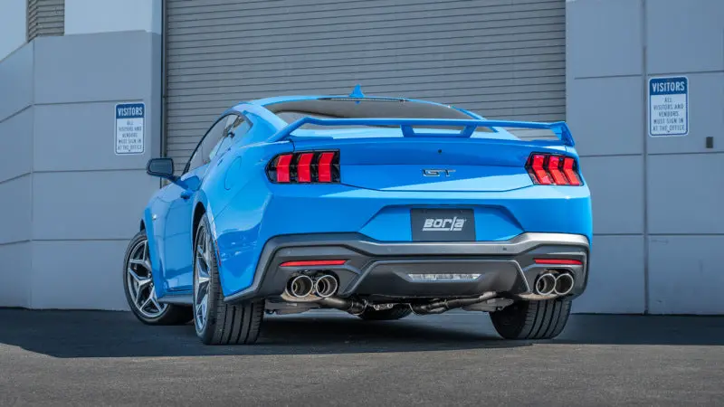 Borla 2024 Ford Mustang Gt 5.0L V8 3 In S-Type Catback Non-Active Exhaust- Chrome Quad Tip 2