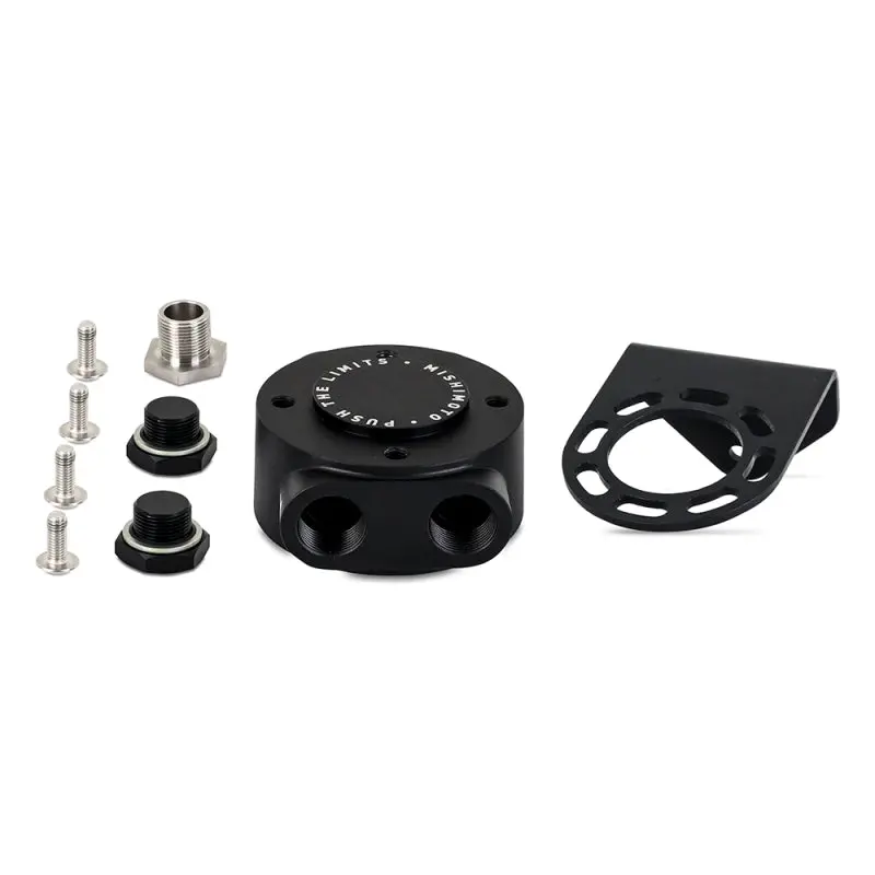 Mishimoto M20 X 1.5 - Remote Oil Filter Mount - Black 1