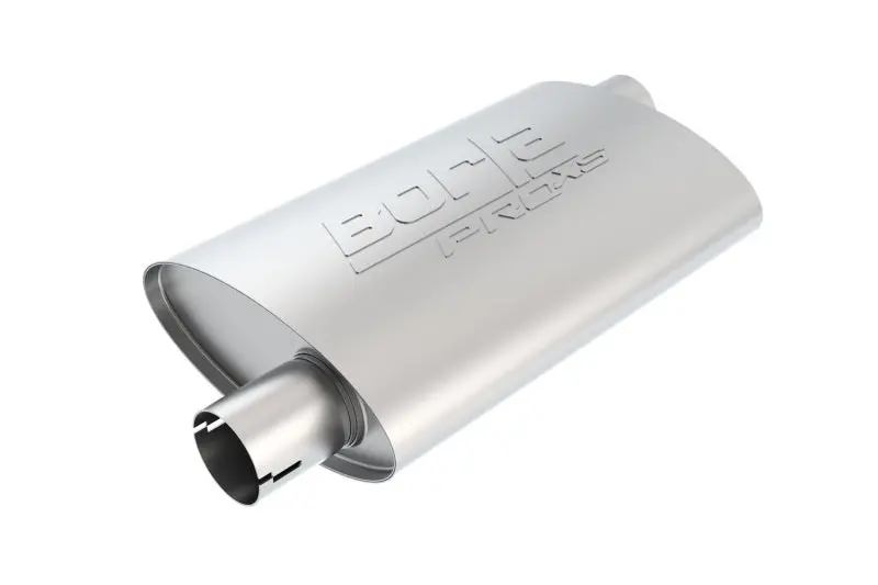Borla Universal Pro-Xs Muffler Oval 2.5In Inlet/Outlet Offset/Offset Notched Muffler 2