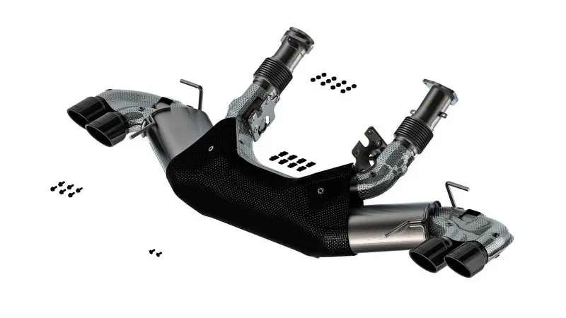 Borla 20-24 Chevy Corvette 6.2L V8 At W/O Npp 3In S-Type Catback Exhaust - Black Chrome Tips 1