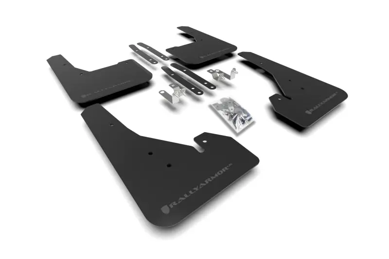 Rally Armor 18-26 Toyota Corolla Hatchback Black Ur Mud Flap Grey Logo 1