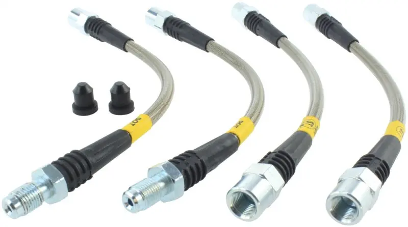 Stoptech 87-91 Bmw M3 / 89-4/91 325/328 Series (E30/E36) Rear Stainless Steel Brake Line Kit 1