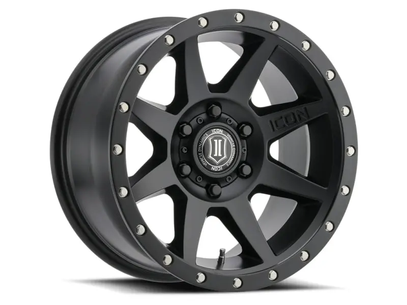 Icon Rebound 17X8.5 6X120 0Mm Offset 4.75In Bs 67Mm Bore Satin Black Wheel 1