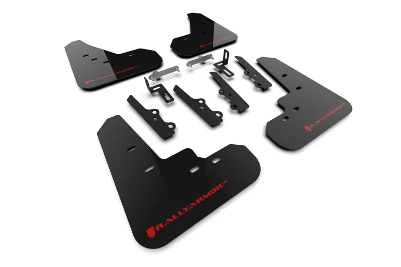 Rally Armor 25-26 Kia K4 Sedan Black Mud Flap Red Logo 1