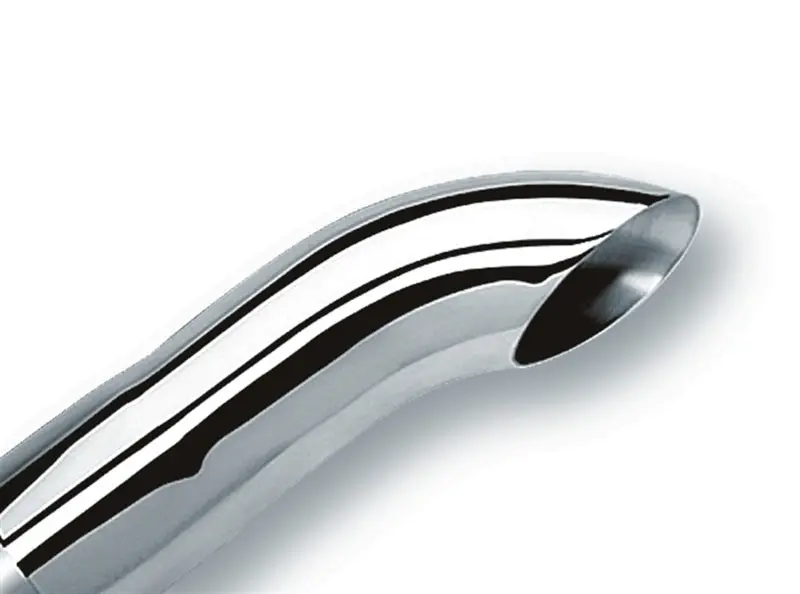 Borla Universal Polished Tip Single Round Turndown/Turnout (Inlet 3In. Outlet 3In) *No Returns* 2