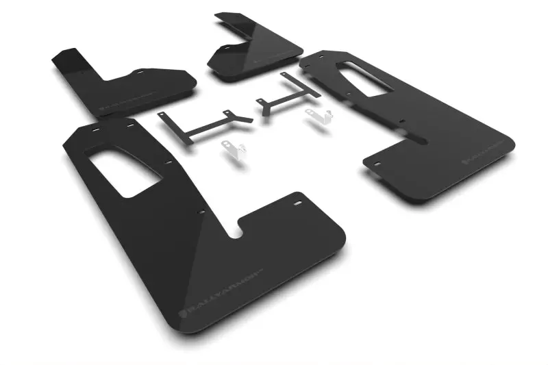 Rally Armor 22-26 Rivian R1s Black Ur Mud Flap W/Metallic Black Logo 1