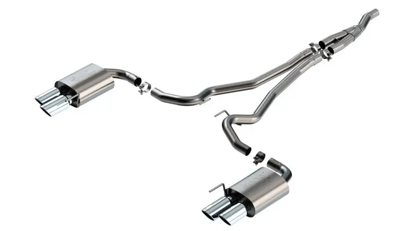 Borla 2024 Ford Mustang Ecoboost 2.3L Cat-Back Exhaust System Atak W/ Quad Tip - Non-Active 1