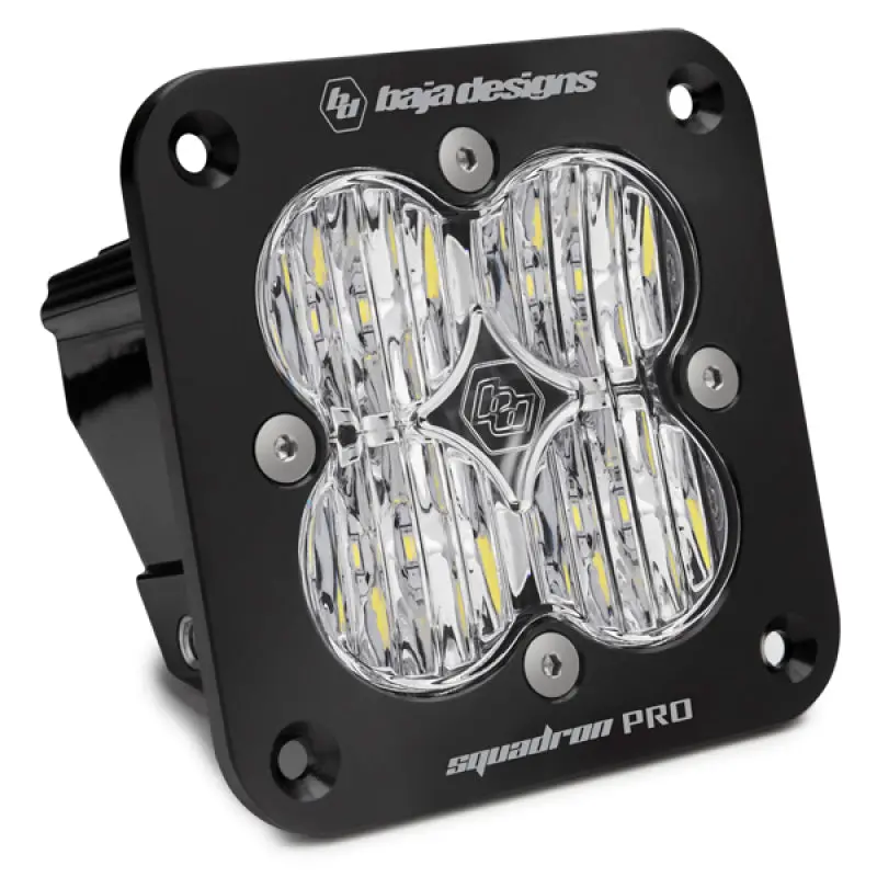 Baja Designs Squadron Pro Black Wide Cornering Pattern Flush Mount Led Light Pod - Black 1