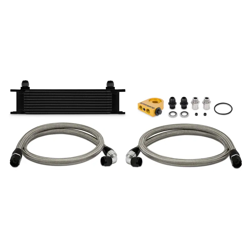 Mishimoto Universal Thermostatic 10 Row Oil Cooler Kit - Black 2