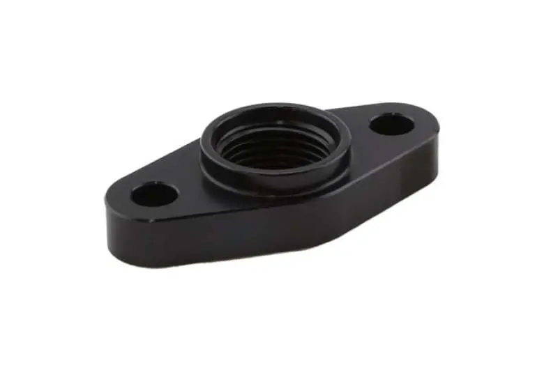 Turbosmart Billet Turbo Drain Adapter W/ Silicon O-Ring 52Mm Mounting Holes - T3/T4 Style Fit 1