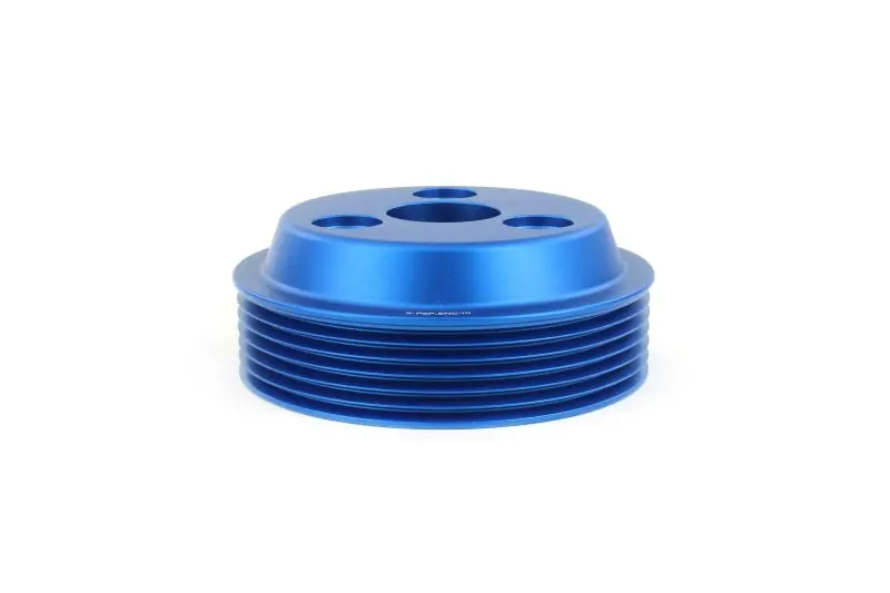 Perrin 22-25 Subaru Wrx / 21-25 Crosstrek / 20-25 Lgt/Obxt/Fxt Lightweight Water Pump Pulley - Blue 2