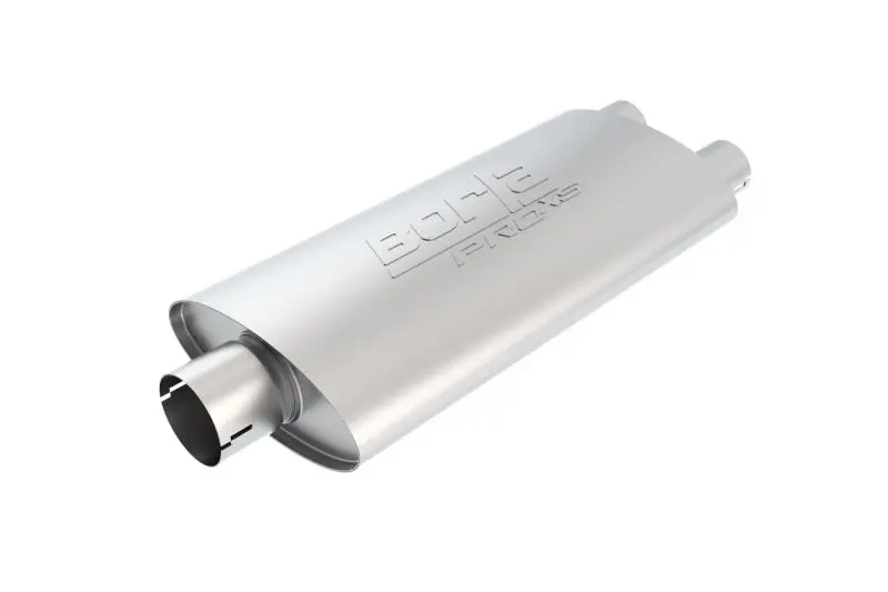 Borla Universal Center/Dual Oval 3In In/2.25In Out 19In X 4In X 9.5In Notched Pro-Xs Muffler 1