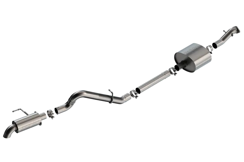 Borla 21-22 Ford Bronco 2.7L 2Dr/4Dr T-304 Stainless Steel Cat-Back Touring Exhaust - Brushed 1