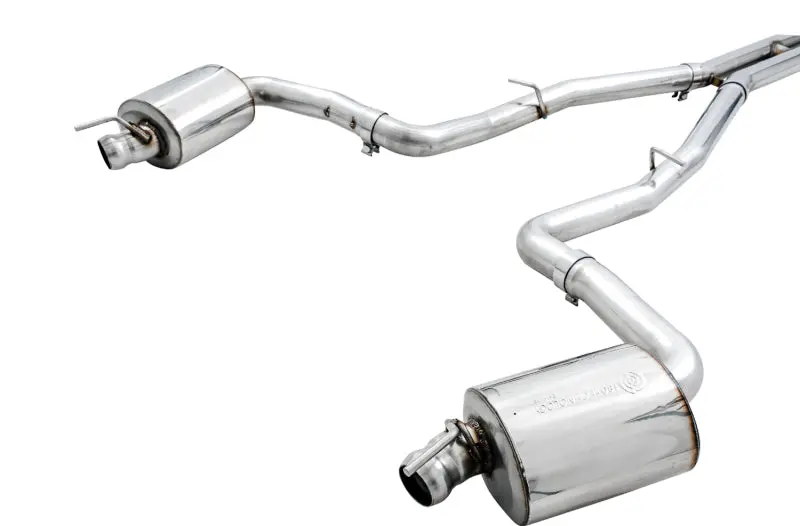 Awe Tuning 2015+ Dodge Challenger 6.4L/6.2L Non-Resonated Touring Edition Exhaust - Use Stock Tips 1