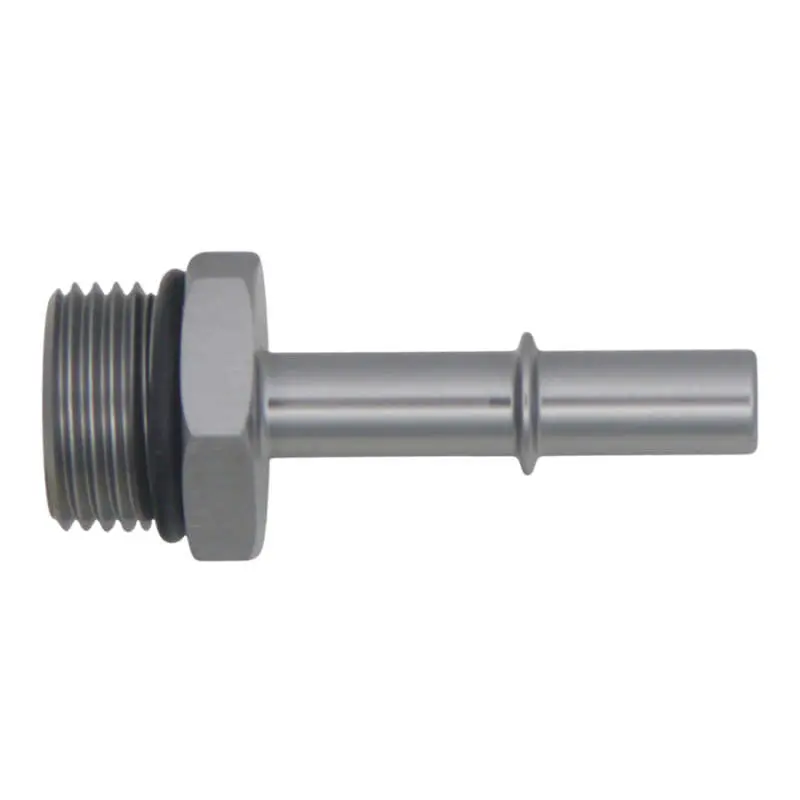 Deatschwerks 10An Orb Male To 3/8In Male Efi Quick Connect Adapter - Anodized Dw Titanium 1