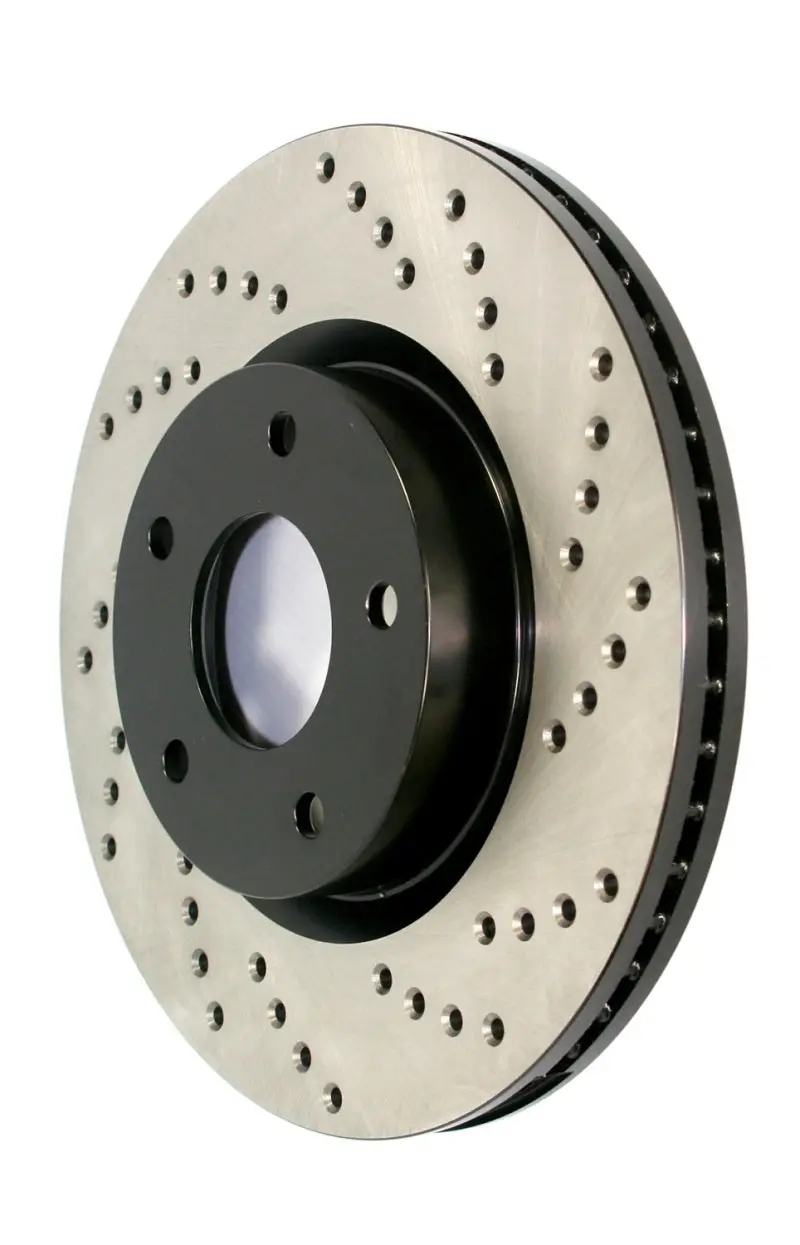 Stoptech 2018 Honda Civic Type R Cross Drilled Right Rear Rotor 1