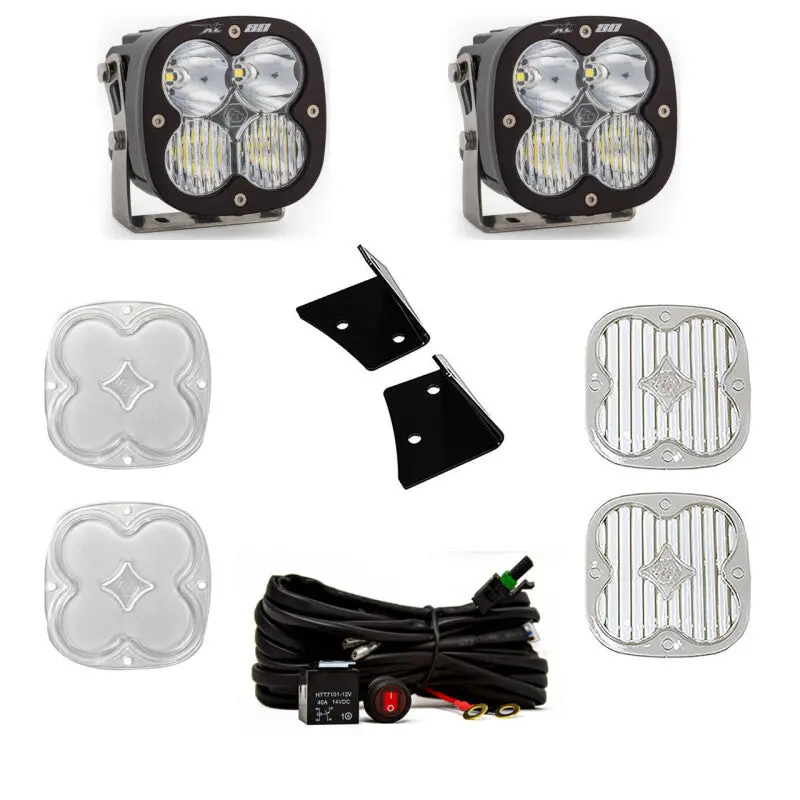Baja Designs 07-18 Jeep Wrangler Jk Xl80 Drive/Combo A-Pillar Kit - White 2