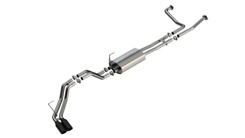 Borla 16-24 Nissan Titan Xd S-Type Cat Back Exhaust - Black Chrome 1