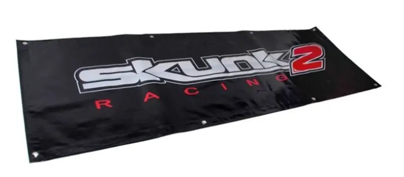 Skunk2 5 Ft. Vinyl Shop Banner (Black) 2