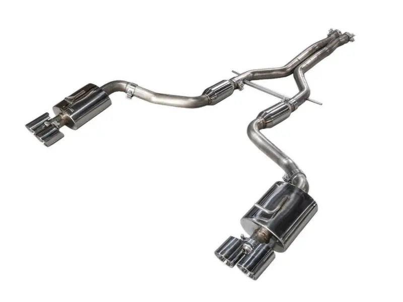 Awe Tuning Porsche Panamera S/4S Touring Edition Exhaust System - Polished Silver Tips 1