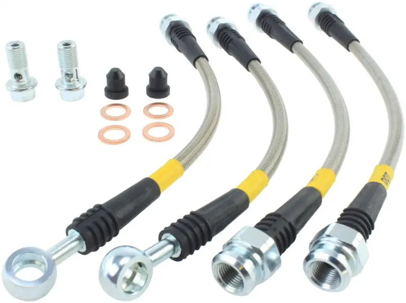 Stoptech 07-13 Acura Mdx Rear Ss Brake Lines 1
