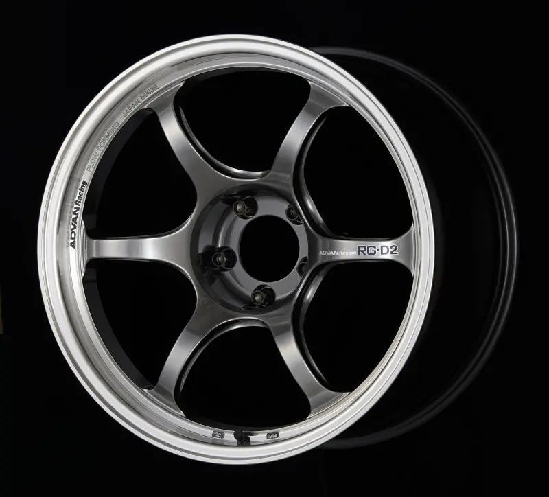 Advan Rg-D2 18X9.5 +22 5X114.3 Machining And Racing Hyper Black Wheel 1