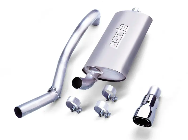 Borla 97-99 Jeep Wrangler 2.5/4.0L W/O Hitch Cat-Back 2.25In Single Sqr Angle Cut Phntm Rear 2