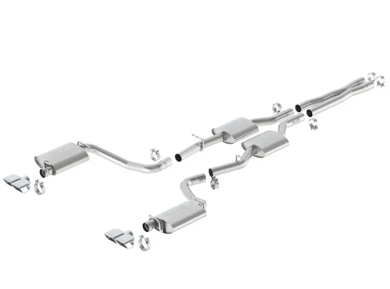 Borla 15-16 Dodge Challenger R/T 5.7L Dual Rectangle Angle Cut Dual Split Rear Exit Atak Exhaust 2