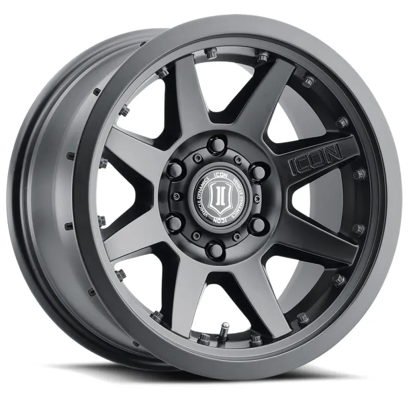 Icon Rebound Pro 17X8.5 6X135 6Mm Offset 5In Bs 87.1Mm Bore Satin Black Wheel 2