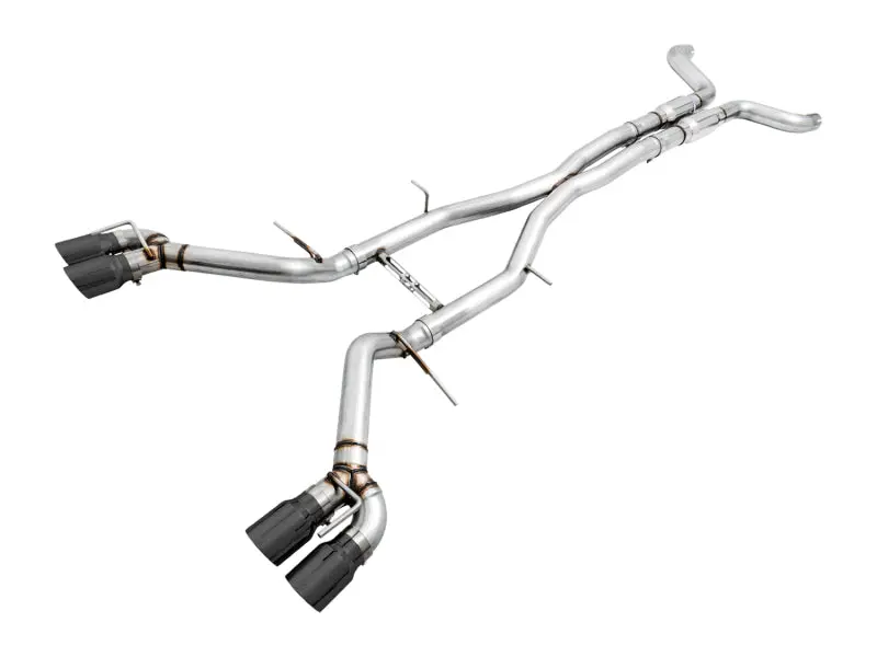 Awe Tuning 16-19 Chevy Camaro Ss Resonated Cat-Back Exhaust -Track Edition (Quad Diamond Black Tips) 1