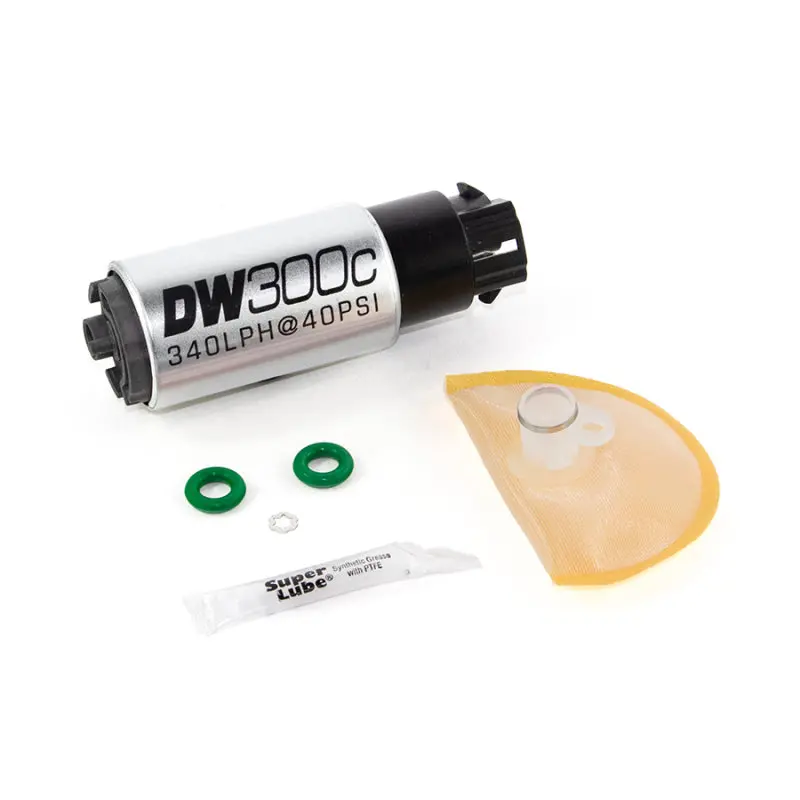 Deatschwerks Dw300c 340 Lph Fuel Pump Kit With Mounting Clips For Wrx Sti Legacy Gt Gto 1