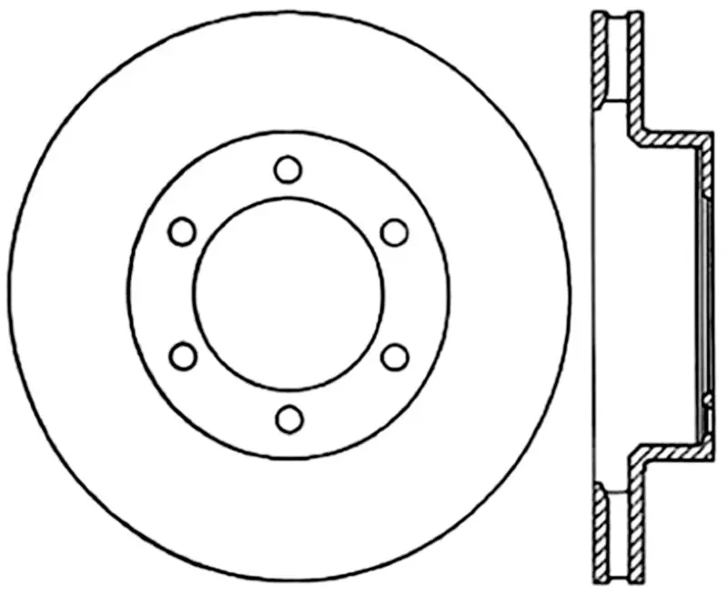 Stoptech 03-09 Toyota 4Runner / 05-14 Toyota Fj Cruiser Front Performance Cryo Brake Rotor 2