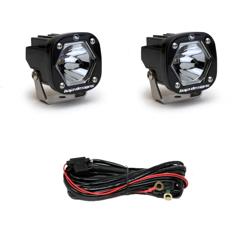 Baja Designs S1 Spot Laser Led Light W/ Mounting Bracket Pair 1