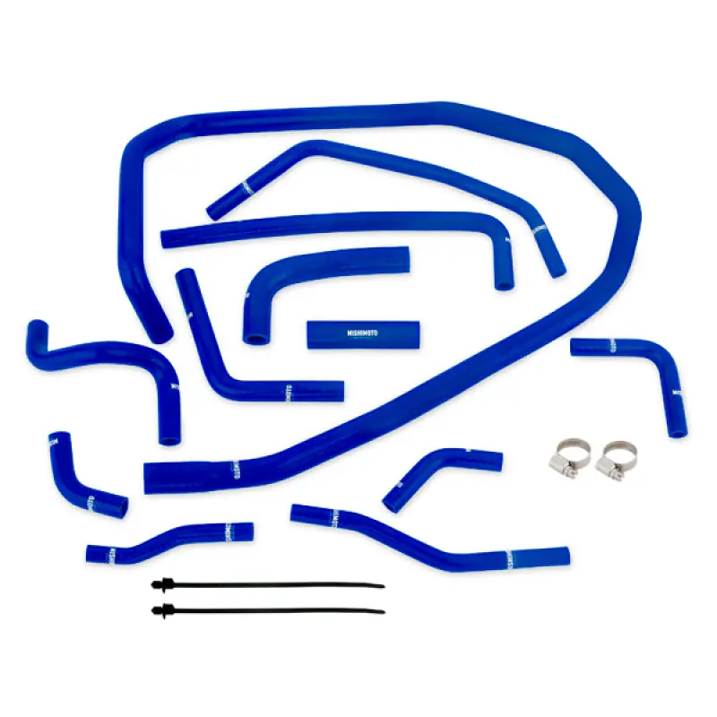 Mishimoto 2015 Subaru Wrx Blue Silicone Radiator Coolant Ancillary Hoses Kit 2