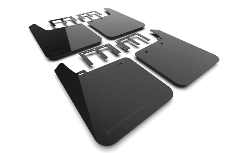 Rally Armor 19-25 Gmc Sierra 1500 At4 Black Ur Mud Flap W/ Metallic Black Logo 1
