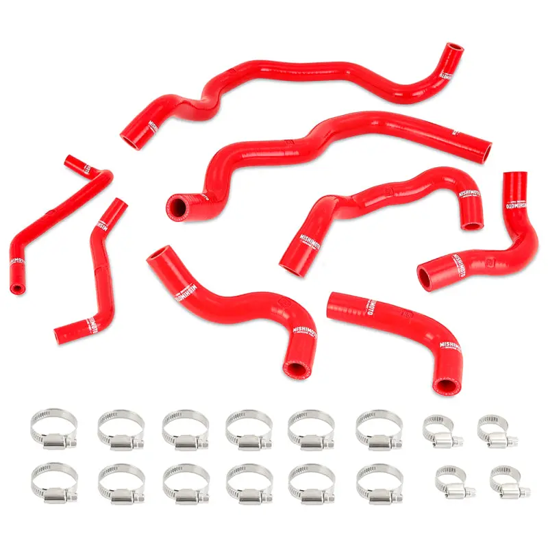 Mishimoto 2016+ Infiniti Q50/Q60 3.0T Ancillary Coolant Hose Kit - Red 1