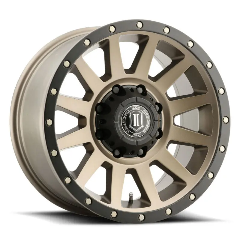 Icon Compression 18X9 8X6.5 12Mm Offset 5.5In Bs Bronze Wheel 1