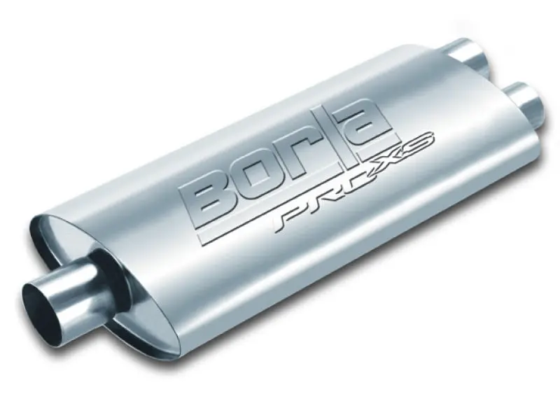 Borla Pro-Xs 2.5In Tubing 19In X 4In X 9.5In Oval Center/Dual Muffler 2