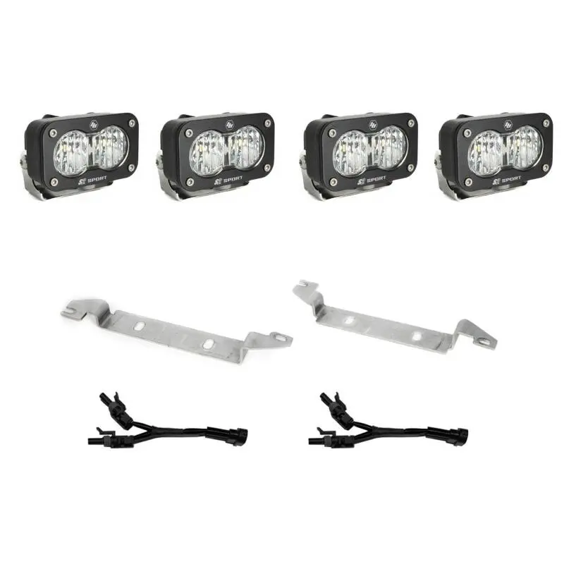 Baja Designs 2025 Toyota 4Runner S2 Sport Fog Pocket Light Kit - Clear 2