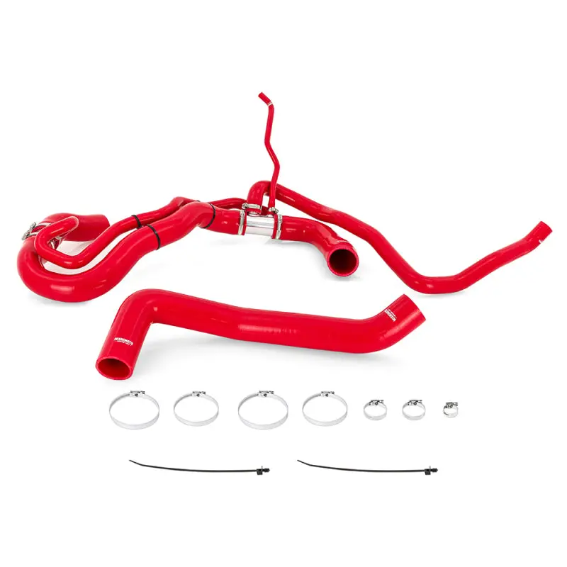 Mishimoto 17-19 Chevrolet Duramax 6.6L L5p Red Silicone Radiator Hose Kit 1