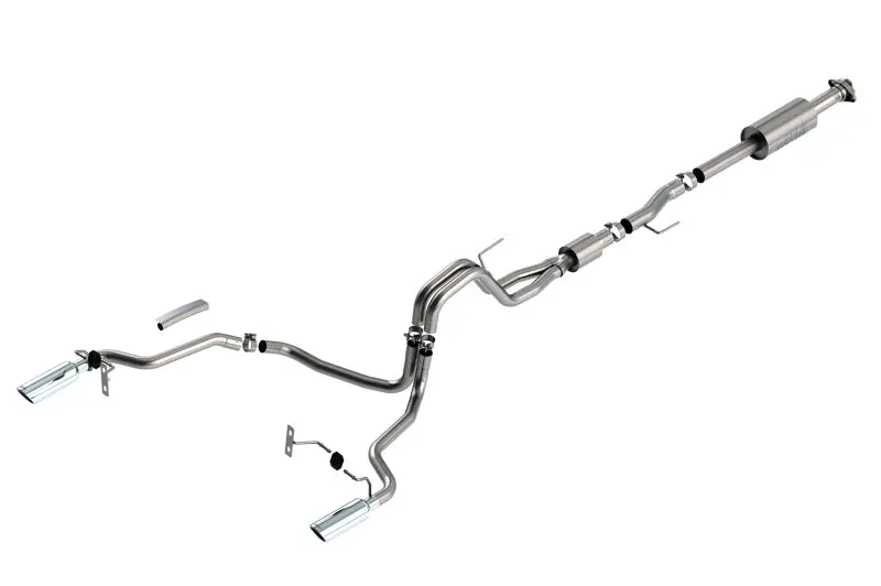 Borla F-150 2021 5.0L 4Dr Cc Sb Ec Stb Lariat/Kr/Platinum/Ltd 3/2.25 Sre Cat-Back S-Type Chr Tips 1