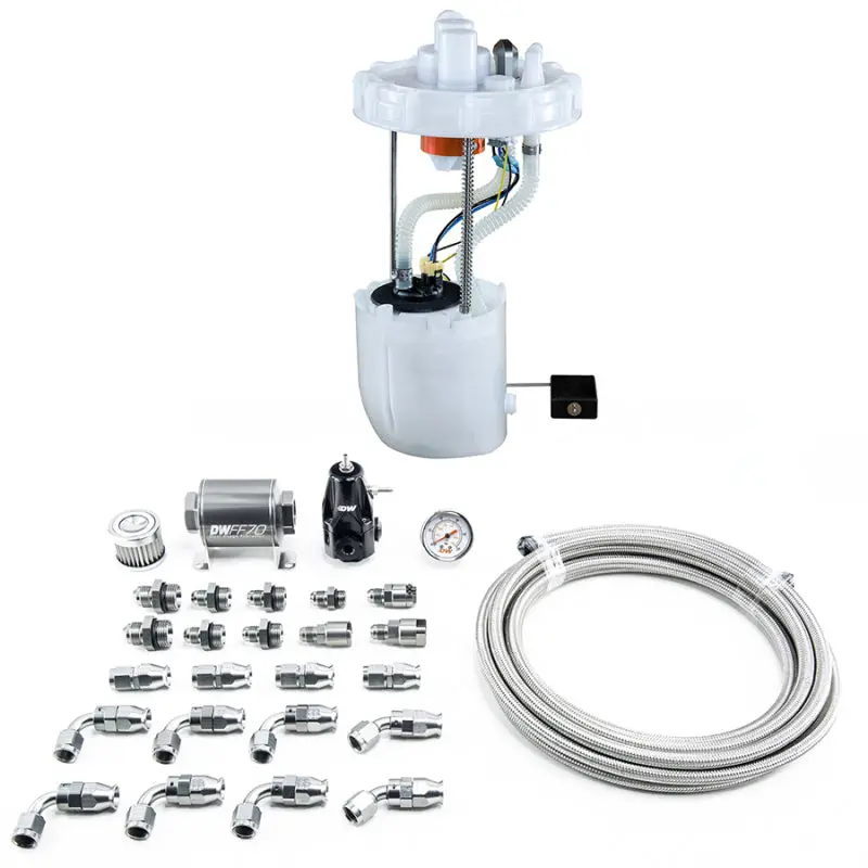 Deatschwerks 12-15 Honda Civic Si/13-15 Acura Ilx Dw400 Pump Module & Return Kit W/Ptfe Fuel Lines 1