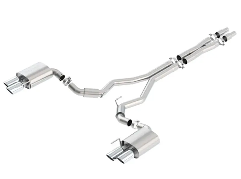 Borla 2018 Ford Mustang Gt 5.0L At/Mt (W/O Valves) S-Type 3In Cat-Back Exhaust W/Polished Tips 1