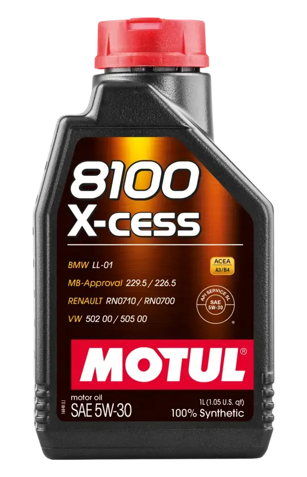 Motul 8100 X-Cess 5W-30 – Full Synthetic Engine Oil – 1L (Sku 108944) / 5L (Sku 108946) 1