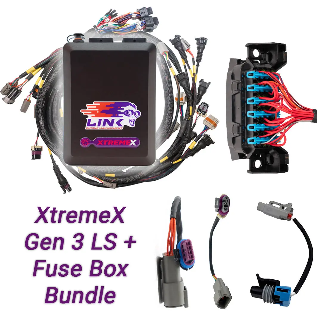 Link Engine Management Gen3 Ls Drive-By-Wire Bundle: G4x Xtremex Ecu + Ls Engine Harness + Fuse Box Bundle 1