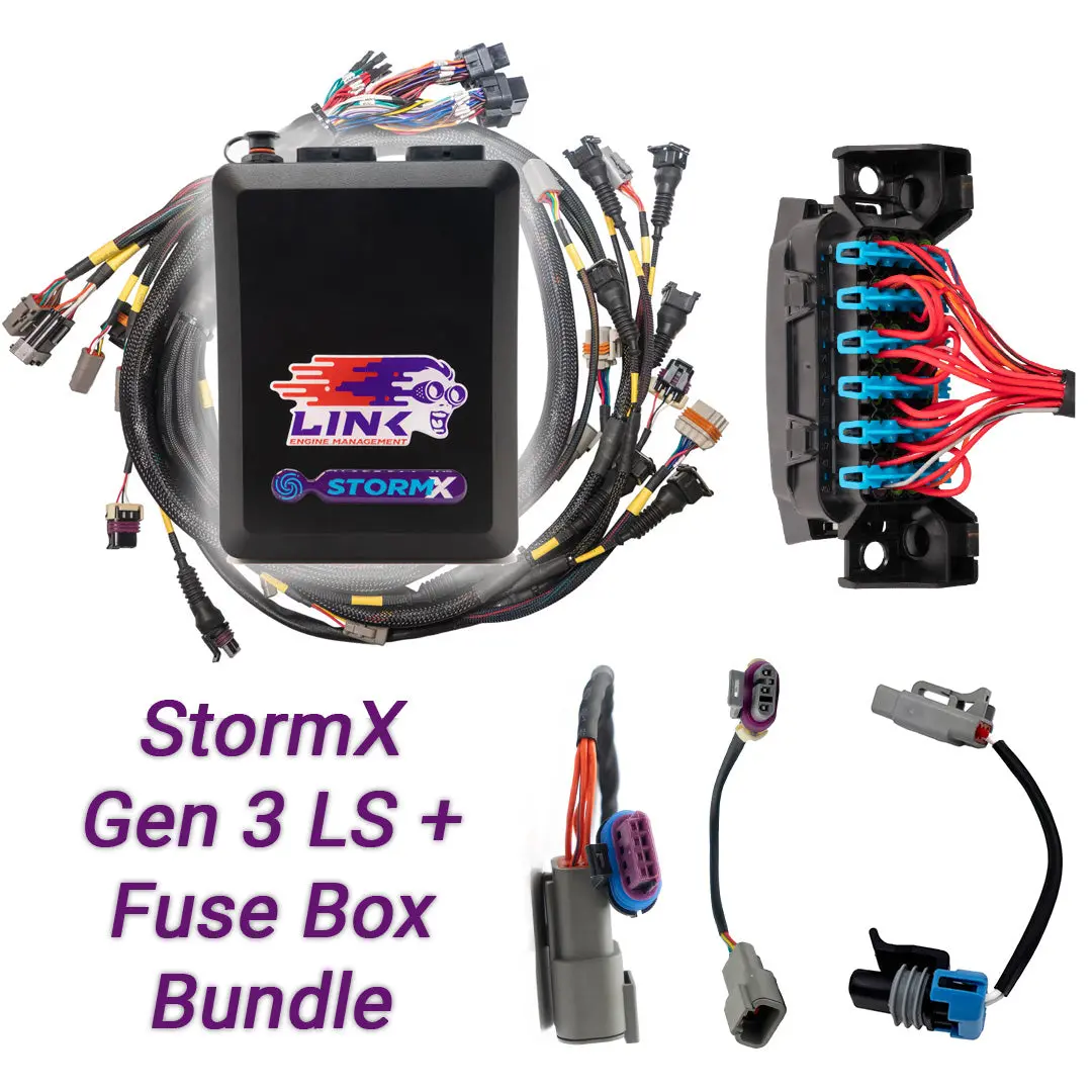 Link Engine Management Gen3 Ls Bundle - G4x Stormx Ecu + Ls Engine Harness + Fuse Box Bundle 1